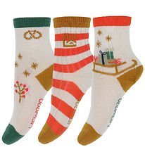 Liewood Socks - Silas - 3-Pack - Holiday Sandy Mix Liewood Socks - Silas - 3-Pack - Holiday Sandy Mix