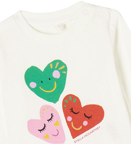 Stella McCartney Kids Blouse - Off White w. Hearts