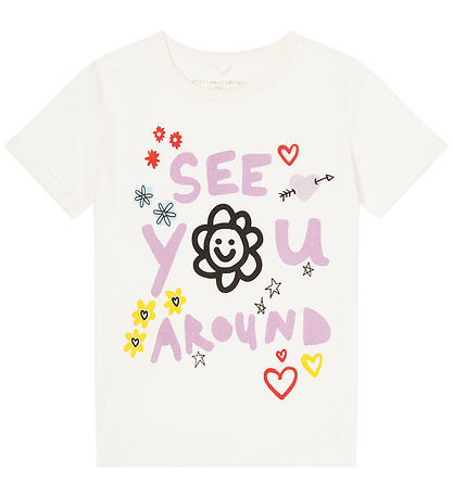 Stella McCartney Kids T-shirt - Off White w. Print