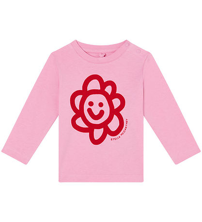Stella McCartney Kids Blouse - Pink w. Flower Stella McCartney Kids Blouse - Pink w. Flower