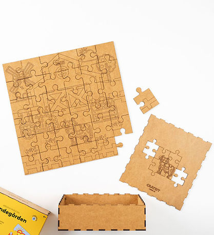 Puzzle - bois Crateit - La Ferme - 36 Briques - Histoire audio Puzzle - bois Crateit - La Ferme - 36 Briques - Histoire audio