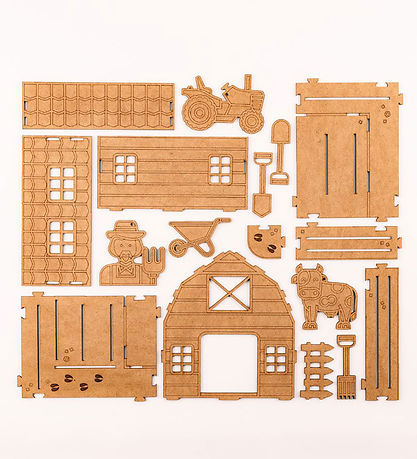 Crateit Creation Set - The Farm - Wood - Life I The Stable Crateit Creation Set - The Farm - Wood - Life I The Stable
