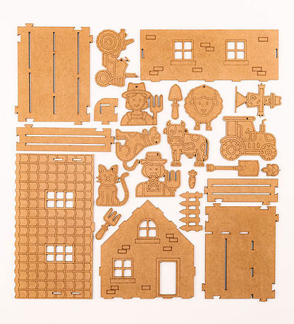 Crateit Creation Set - The Farm - Wood - The Farmhouse