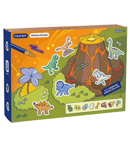 Crateit Creation Set - Dinosaur - Wood - Escape from the Volcano Crateit Creation Set - Dinosaur - Wood - Escape from the Volcano