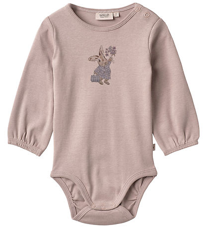 Wheat Bodysuit l/s - Sweetrabbit - Grey Rose