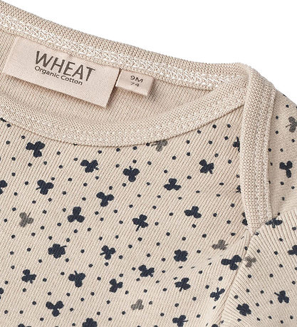 Wheat Bodysuit l/s - Fille - Soft Beige Clover