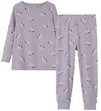 Name It Pyjama Set - Noos - NmfNightset Unicorn - Lavender Aura 