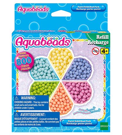 Aquabeads Beads - 800+ pcs - Pastel Solid Bead Pack