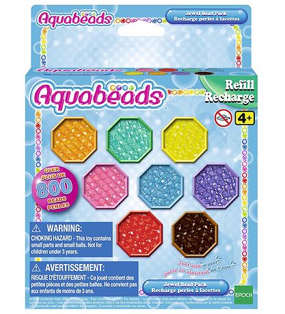 Aquabeads Beads - 800+ pcs - Jewel Bead Pack - Multicolour Aquabeads Beads - 800+ pcs - Jewel Bead Pack - Multicolour