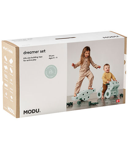 MODU Dreamer Set - 34 Parts - 70x40x20 cm - Ocean Mint/Forest Gr MODU Dreamer Set - 34 Parts - 70x40x20 cm - Ocean Mint/Forest Gr