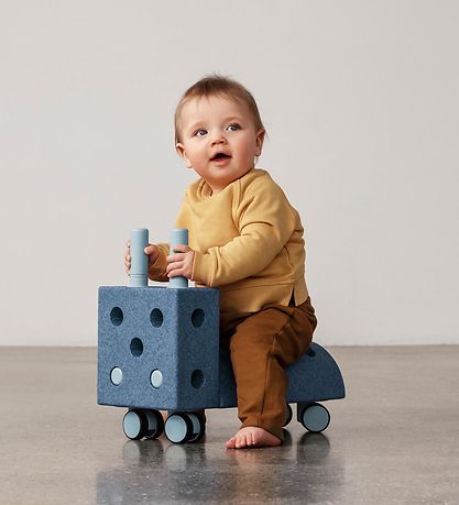 Trotteur MODU - Tiny Ride - 10 Parties - 40x20x36 cm - Deep Blue