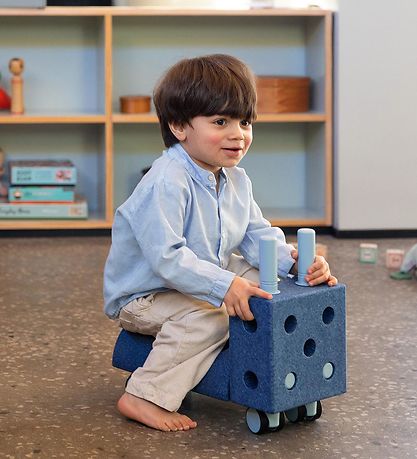 Trotteur MODU - Tiny Ride - 10 Parties - 40x20x36 cm - Deep Blue