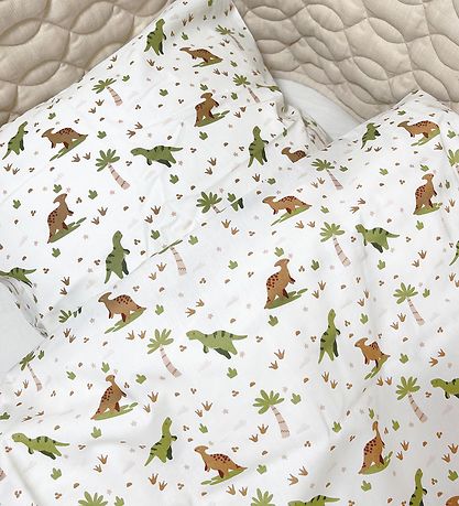 Nørgaard Madsens Bedding - Baby - White w. Dino
