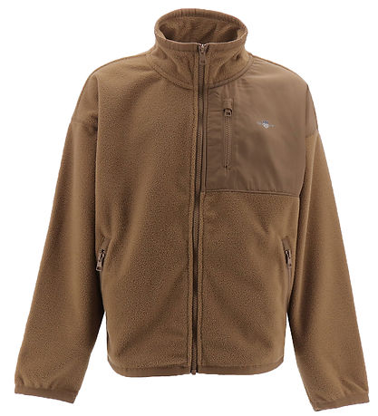 GANT Fleecetakki - Shield - Cocoa Brown GANT Fleecetakki - Shield - Cocoa Brown