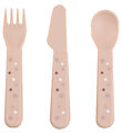 Done by Deer Cutlery - 3 pcs - Happy Dots - Powder Done by Deer Cutlery - 3 pcs - Happy Dots - Powder