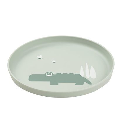 Done by Deer Plate - Thermoplastic - Croco - Green