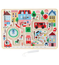 Vilac Magnetic Bead Maze - Wood - Little Town Vilac Magnetic Bead Maze - Wood - Little Town