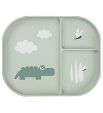 Done by Deer Plate - Thermoplastic - 3 Rooms - Croco - Green Done by Deer Plate - Thermoplastic - 3 Rooms - Croco - Green