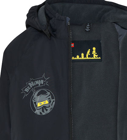 LEGO® Ninjago Winterjacke - LWJesse 607 - Schwarz m. Print