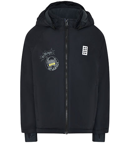 LEGO® Ninjago Winterjacke - LWJesse 607 - Schwarz m. Print