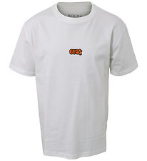 T-Shirt Hound - Off White av. Broderie T-Shirt Hound - Off White av. Broderie
