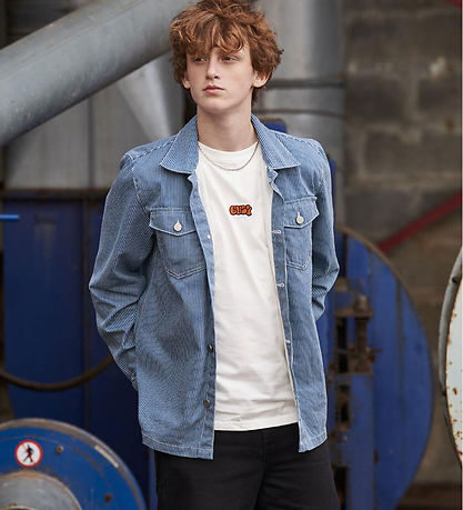 Hound T-shirt - Off White w. Embroidery