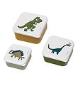 Petit Jour Paris Lunchbox Set - 3 pcs - 11.5 x 5.5 cm - Dinosaur