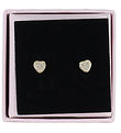 MillaVanilla Earrings - Heart Glitter - Gold MillaVanilla Earrings - Heart Glitter - Gold