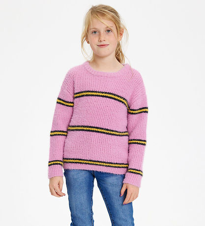 The New Blouse - Knitted - TnDada - Pastel Lavender w. Yellow