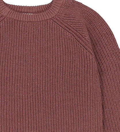 Blouse The New - Tricoté - TnHeather - Rose Brown av. Brillant