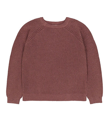 Blouse The New - Tricoté - TnHeather - Rose Brown av. Brillant