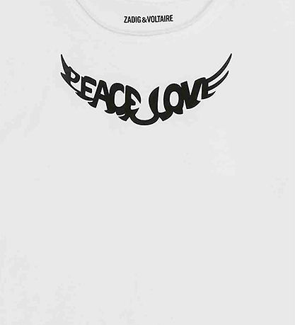 Zadig & Voltaire Bluse - Weiß m. Schwarz