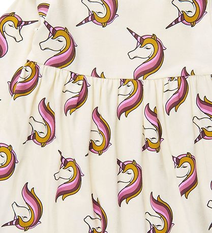 The New Siblings Dress - TnsHeba - White Swan w. Unicorns