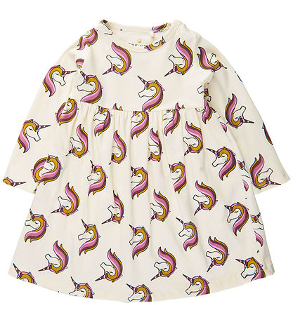 The New Siblings Dress - TnsHeba - White Swan w. Unicorns