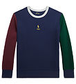 Polo Ralph Lauren Tröja - Marinblå m. Bordeaux/Mörkgrön