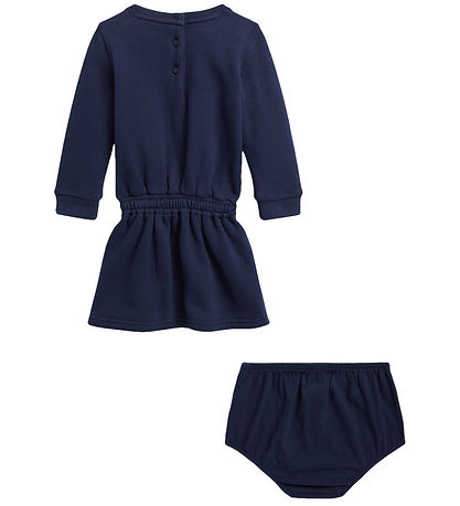 Polo Ralph Lauren 스웨트 드레스 포함 블루머 팬츠 - 네이비 포함 봉제인형