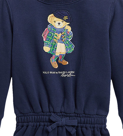 Polo Ralph Lauren 스웨트 드레스 포함 블루머 팬츠 - 네이비 포함 봉제인형