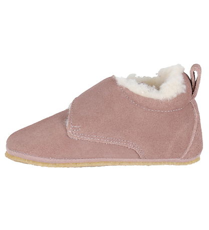 Wheat Soft Sole Leather Shoes w. Lining - Taj - Dusty Rouge