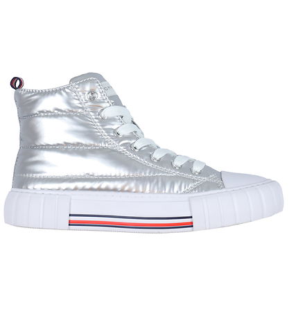 Tommy Hilfiger Boots - High Top Lace-Up - Silver