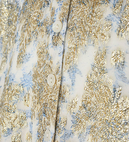 Sofie Schnoor Hemdbluse für Mädchen - Weiß/Hellblau m. Gold Sofie Schnoor Hemdbluse für Mädchen - Weiß/Hellblau m. Gold