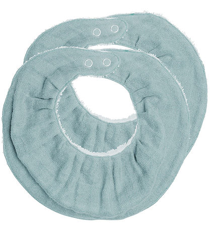 Fabelab Slabbetjes - Ruffle - 2-pack - Huisje Blue Fabelab Slabbetjes - Ruffle - 2-pack - Huisje Blue