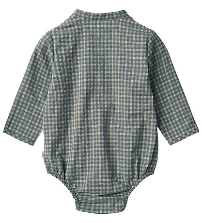 Wheat Skjortbody l/ä - Victor - Autumn Sky Check