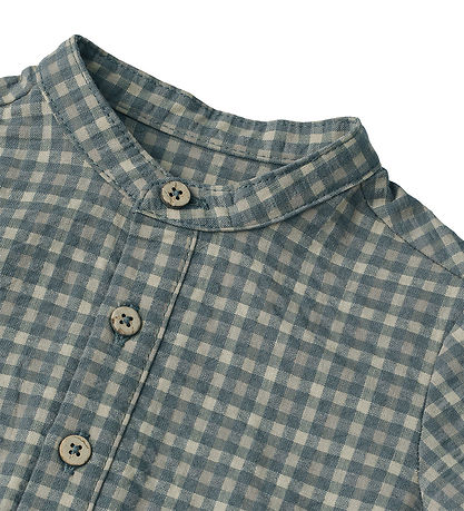 Wheat Skjortbody l/ä - Victor - Autumn Sky Check