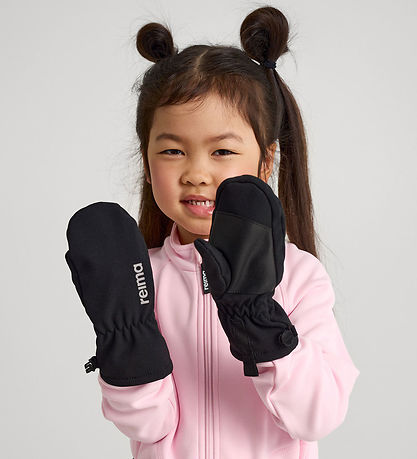 Reima Mittens - Softshell - Osaten - Black Reima Mittens - Softshell - Osaten - Black