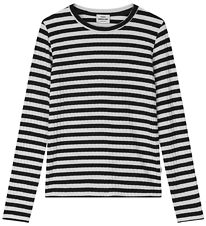 Mads Nørgaard Blouse - Talika Top - Black/Vanilla Ice Mads Nørgaard Blouse - Talika Top - Black/Vanilla Ice