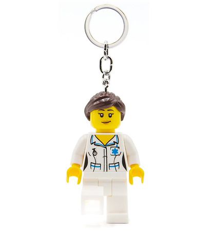 LEGO® Keychain w. Flashlight - LEGO® Nurse