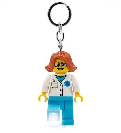LEGO® Keychain w. Flashlight - LEGO® Female Doctor LEGO® Keychain w. Flashlight - LEGO® Female Doctor