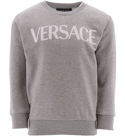 Versace Sweatshirt - Grey Melange w. White