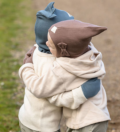 Racing Kids Balaclava - Wool/Cotton - 2-layer - Rose Brown Racing Kids Balaclava - Wool/Cotton - 2-layer - Rose Brown