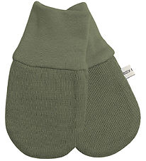 Racing Kids Mittens - Wool/Cotton - Dark Seagrass Racing Kids Mittens - Wool/Cotton - Dark Seagrass